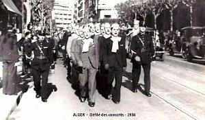 Alger - Defile de Conscrits - 1936